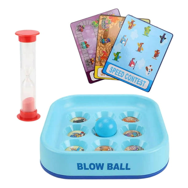 Juego de soplar dos globos para entrenar los pulmones y el pensamiento lógico. Juego interactivo para padres e hijos.