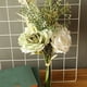thumbnail image 5 of Ramo falso decorativo Injueey para boda hogar fiesta flor artificial Blanco verde, 5 of 6