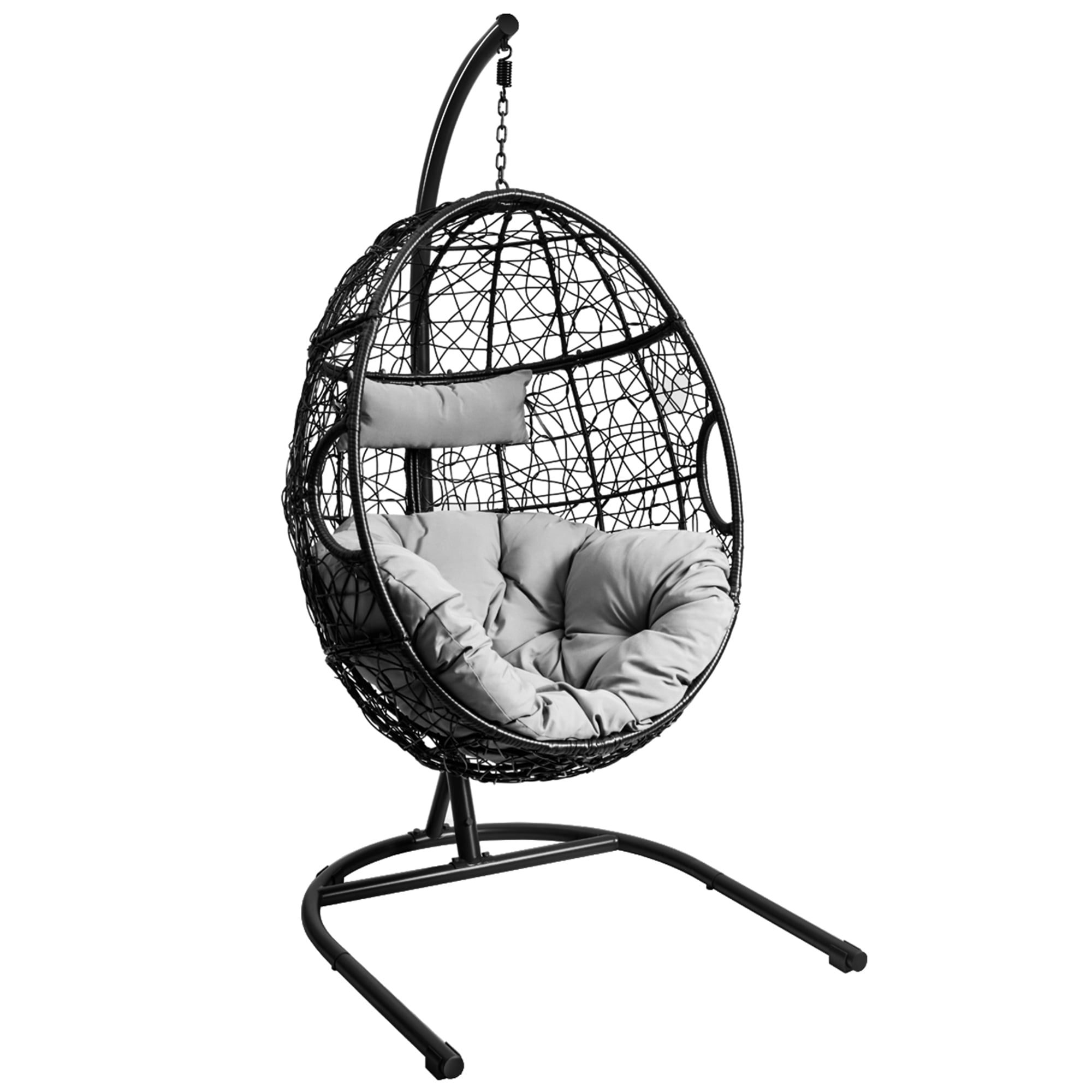 Gymax Hanging Hammock Chair Egg Swing Chair w/ Seat
