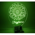 thumbnail image 6 of Sunflower Forget-Me-Not Flower Night Light Up Lamp LED Free Engraved Custom Name Personalized Table Desk Lamp, with Remote, 16 Different Color Options, Dimmer, It's Wow, Great Gift, 6 of 10