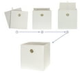 thumbnail image 4 of Mainstays Collapsible Fabric Cube Storage Bin, Vanilla Dream, 4 of 7