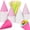 Gradient Pink, variant on 100 Sets 6 oz Disposable Snow Cone Cups with Spoon Straws Leakproof Shaved Ice Supplies for Slush, Ice Cream, Summer Parties, Hawaiian Luau, Birthday Celebration - Rainbow Colors
