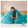 thumbnail image 3 of Teal Duvet Cover Full Size - Soft Double Brushed Full Size Duvet Cover Set, 3 Piece, with Button Closure, 1 Duvet Cover 80x90 inches and 2 Pillow Shams, 3 of 9