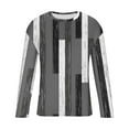 thumbnail image 5 of Royisotas Mens Pullover T Shirts Striped Tops Casual Graphic Long Sleeve Big and Tall Crewneck Shirts for Men, 5 of 5