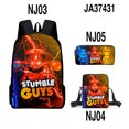 thumbnail image 1 of Stumble Guys Crash Party Backpack Backpack Pencil Case Small Shoulder Bag Three-Piece Set, 1 of 2