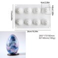 thumbnail image 4 of Food - Grade Easter Egg Silicone Mold - 8 - Hole Egg Shaped for DIY Baking and More, 4 of 6