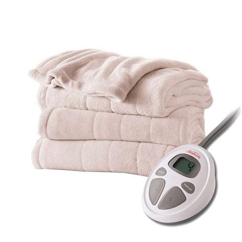 Sunbeam Velvet Plush Heated Electric Blanket, 1 Each