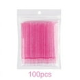 thumbnail image 6 of 100/500Pcs Crystal Micro Applicator Brush for Eyelash Extension, Micro Cotton Swabs, Lips Mascara Wands Pink Microbrush LAUKISS, 6 of 9