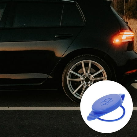 SOPOTUTU 2-Pack Plastic Car Windshield Wiper Fluid Reservoir Caps Replacement Covers
