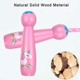 thumbnail image 5 of Cuerda de saltar para niños, cuerda de saltar con mango de madera, regalo de cumpleaños de Navidad, 2,5 m JFHHH pequeña, 5 of 5