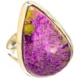 thumbnail image 2 of Atlantisite Ring Size 8 (925 Sterling Silver)  - Handmade Boho Vintage Jewelry RING121533, 2 of 2