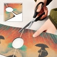 thumbnail image 6 of Yayeee Faucet Mat for Kitchen Sink 14.7" Diatomite Long Splash Guard Pad, Astronaut in Rain, 6 of 7