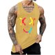 thumbnail image 1 of Camisetas de Tanque de los Hombres Tanque de los Hombres Incolor Gradiente de Impresión Cuello Redondo Correa Delgada Fuga Atrás Regular Casual Deportes Blusas de Tanque, 1 of 5