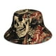 thumbnail image 1 of Fotbe Gothic Eastern Floral Skull Sombrero Tipo Pescador con Estampado – Sombrero de Sol de Algodón de Moda para Playa, Golf, Pesca, 1 of 6