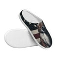 thumbnail image 3 of Lsque Vintage American Deer Pattern Womens Comfort Cotton on Scuff With Memory Foam and Anti-skid Sole Slipper-46/47, 3 of 7