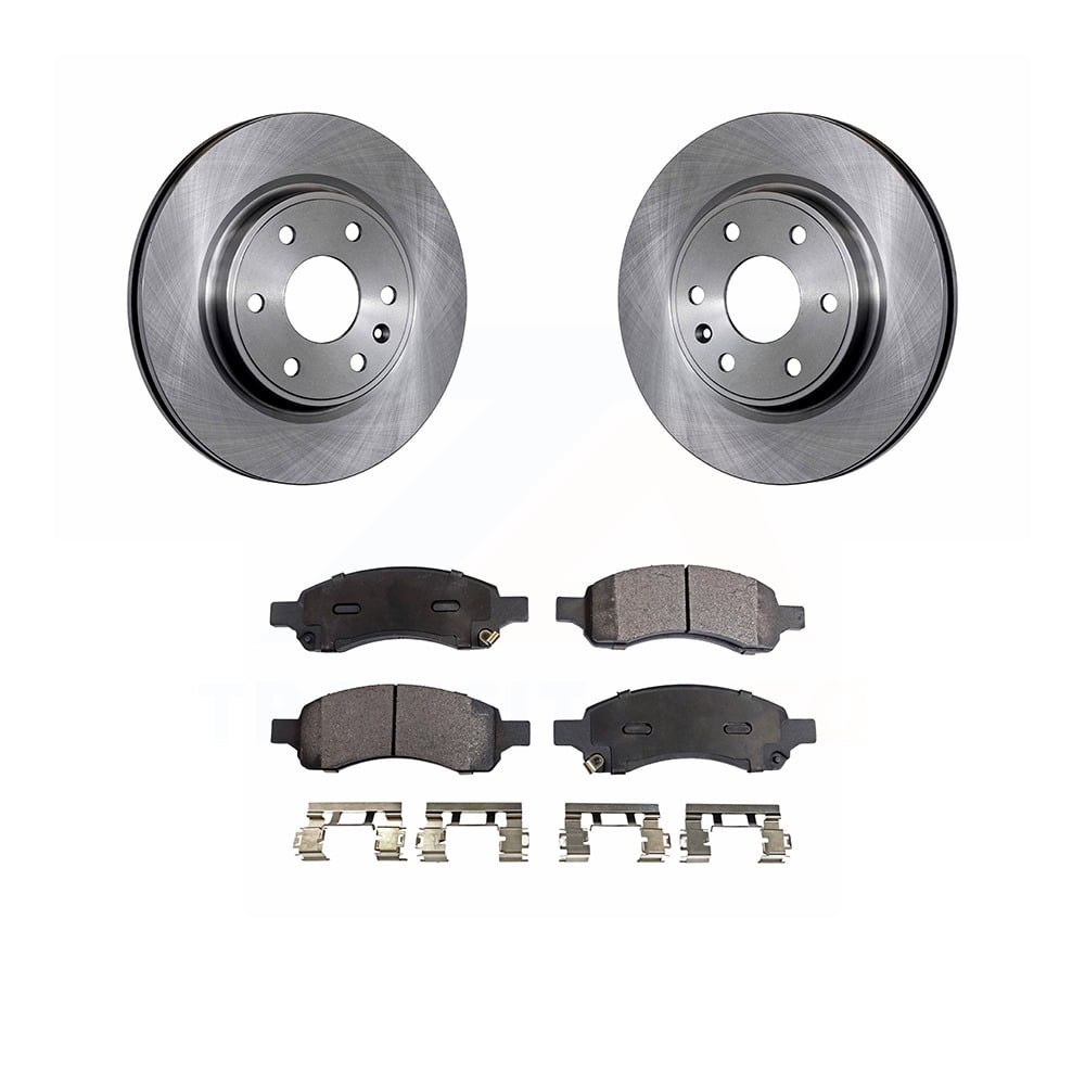 Front Disc Brake Rotors And SemiMetallic Pads Kit For Chevrolet