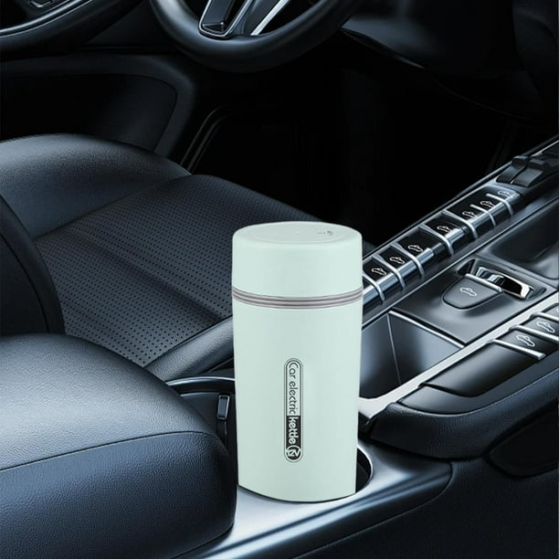 Taza calefactora para coche, hervidor de agua para coche, taza de café o té, temperatura ajustable, calentador de agua, hervidor para camping y viajes