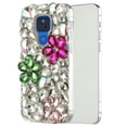 thumbnail image 6 of for Samsung Galaxy S21 FE /Fan Edition Bling Clear Crystal 3D Full Diamonds Luxury Sparkle Rhinestone Hybrid Protective Cover ,Xpm Phone Case [Pink/ Neon Green], 6 of 6