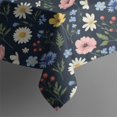 thumbnail image 5 of Pioneer Flower Floral Print Pattern Square Tablecloth, Waterproof Wipeable Spillproof Washable Table Cover for Home Kitchen Party Decor, 42"x42", 5 of 6