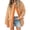 Orange, variant on BAETEUY Women Winter Coat - Double Pockets Loose Color Matching Single-breasted Mid Length Jacket