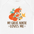thumbnail image 4 of Inktastic Great Auntie Loves Me Fox Boys or Girls Baby Bodysuit, 4 of 5