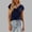 *3-Navy, variant on VBVC Women's Long Sleeve T-Shirts,Ladies Solid Color Basic Tops,Slim Stretchy Pullovers for Women,Brown,S-2XL