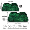 thumbnail image 3 of Kdxio Green Leave Fern Print Windshield Sun Shade,UV Rays and Sun Heat Protection,Sunshade for Car Windshield,Car Shade Front Windshield - Medium, 3 of 6