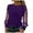 Womens Wequin Top-Z04 Purple, variant on Mifsaly Sequin Tops for Women Sheer Mesh Puff Long Sleeve Glitter Blouse Going Out Elegant Mardi Gras T-Shirts Cocktail Party Evening Shirts Fashion Patchwork Carnival Outfits XL