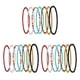 thumbnail image 2 of Sonducket 7 Pieces Boho Handmade Beads Anklets Jewelry Style Multilayered Bohemian Hand Elastic Beaded Bracelets Foot Chain Type1 NO1 Sonducket CBP585391, 2 of 6