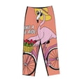 thumbnail image 6 of Fotbe Flamingo Riding a Bicycle Women's Pajama Pants,Sleepwear Pants,Pj Bottoms Drawstring And Pockets-XX-Large, 6 of 7