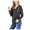 Dark Gray, variant on HAiming Women's Long Sleeve V Neck Shirts Trendy Solid Color Pullover Hoodies Tops Fall Winter Loose Casual Blouse