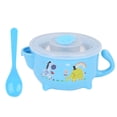 thumbnail image 3 of Ensemble de Vaisselle pour Enfants en Acier Inoxydable Mignon Dessin Animé Bol Cuillère pour Bébé à la Maison, 3 of 8