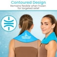 thumbnail image 5 of Vive Neck Ice Pack Wrap, Reusable Gel Ice Pack for Neck Shoulders, Cold Compress Therapy for Pain Relief, Injuries, Swelling, 5 of 9