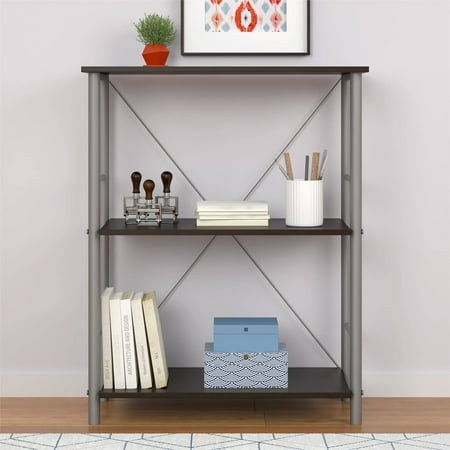 Garrett 3 Shelf Bookcase, Multiple Colors