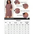 thumbnail image 2 of Avidlove Women Zipper Robes Knit Short Sleeve House Coat Lightweight Zip Up Short Bathrobe with Pockets Soft Nightgown Sleepwear S-XXL, 2 of 5