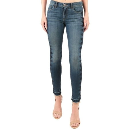Emma Womens Jeans - STS Blue NEW Blue Womens Size 29 Emma Embroidered Release-Hem Jeans