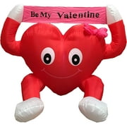 4' inflatable be my valentine valentine's day yard art decoration