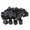 thumbnail image 1 of Sillas de muebles para el hogar, almohadillas de clamp de pie de plástico, tapas en forma de U, negras, 50 piezas, 1 of 1