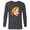 Charcoal Heather, variant on Disney Peter Pan Wendy Darling Big Face Costume - Long Sleeve T-Shirt for Men - Customized-White