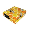 thumbnail image 3 of Throw Blanket for Couch Sofa and Bed, Honeycombs Soft Plush Throw Blanket, Fuzzy Cuteness Comfy Warm Washable Flannel Blanket Throws for All Season, 3 of 8