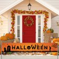 thumbnail image 4 of JeashCHAT Halloween Banner Large Halloween Decorations Outdoor Yard Porch Signs Halloween Party Decorations Supplies Front Door Garage Balcony Garden Flag Backdrop, 4 of 5