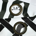 thumbnail image 5 of Lush Decor Edward Trellis Room Darkening 95" x 52" Geometric Gray Metal Grommets 2-Pc Set Window Panel, 5 of 11