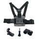 thumbnail image 1 of Soporte para teléfono con correa para el pecho, soporte para cámara de acción, ajustable, fácil de instalar, rotación de 360 grados, clip para teléfono, kit de correa para el pecho, 1 of 8