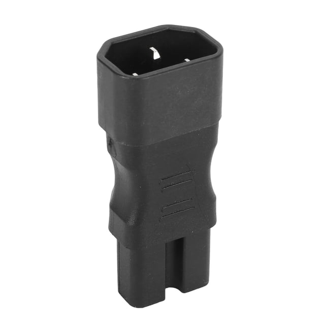 Power Cord Adapter, Molded Design Copper Core Portable 2500W Heat Sturdy PVC Housing IEC320 C14 To IEC320 C15 Power Adapter For PDU Server