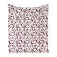 thumbnail image 1 of Vintage Soft Flannel Fleece Throw Blanket, Botanical Nostalgia with Blooming Garden Flowers Nosegay Design Pattern, Cozy Plush for Indoor and Outdoor Use, 60" x 80", Multicolor, by Ambesonne, 1 of 5