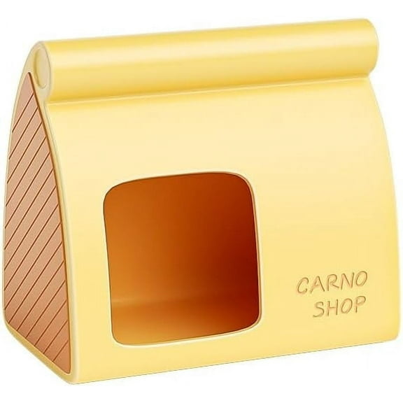 Shop-Shaped Ceramic Hamster Hideout, Summer Cooling Products, Small Pet Habitat Decor for Gerbils, Mice and Hamster