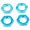 Blue, variant on Toy Car Model Wheel Nut 17mm for Truck Replacement Supplies Car Model 17mm Hubs for 1/8 Scale Stock