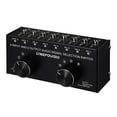 thumbnail image 1 of Milaget 3.5mm Switcher Switch Box Selector 2 Input Video Audio Game Console 6 way Output, 1 of 9