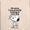 thumbnail image 3 of Peanuts - Looking At Your Dog - Women's Lightweight French Terry Long Sleeve Shirt, 3 of 6