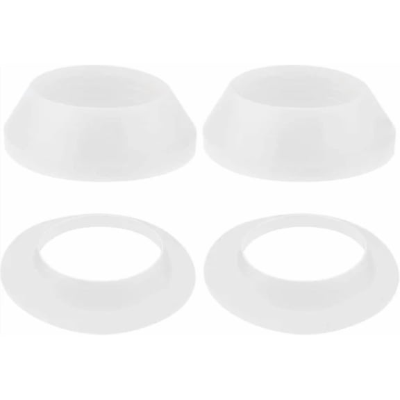 2 Sets White Drainage Seal, Sealing Ring Id 37Mm Universal Silicone Basin Drain